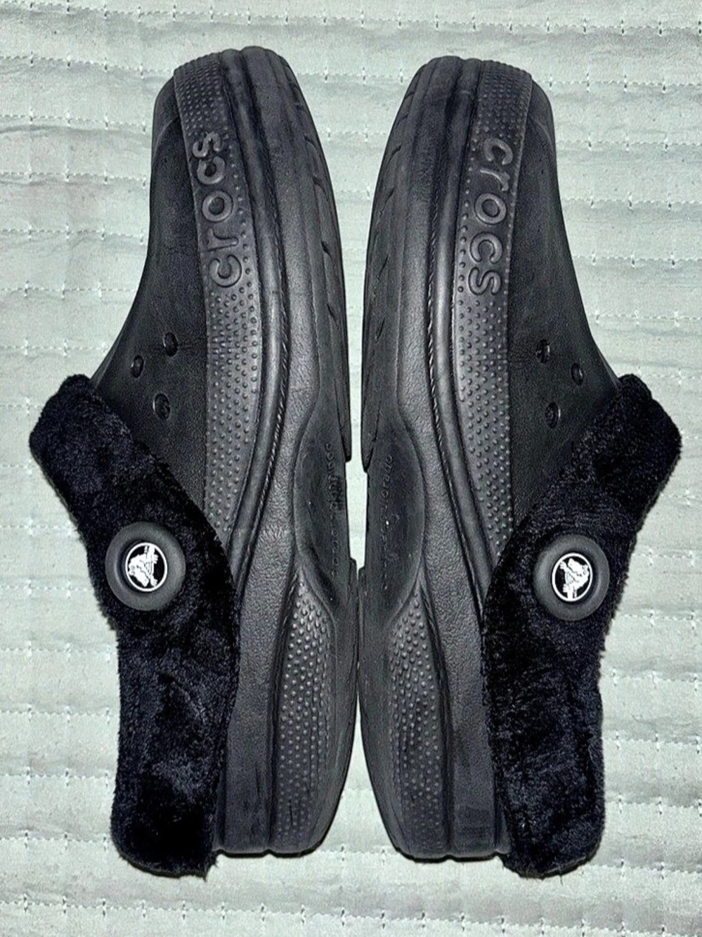 Crocs Classic Blitzen Fleece-Lined Clogs Slipper - Black - M8/W10